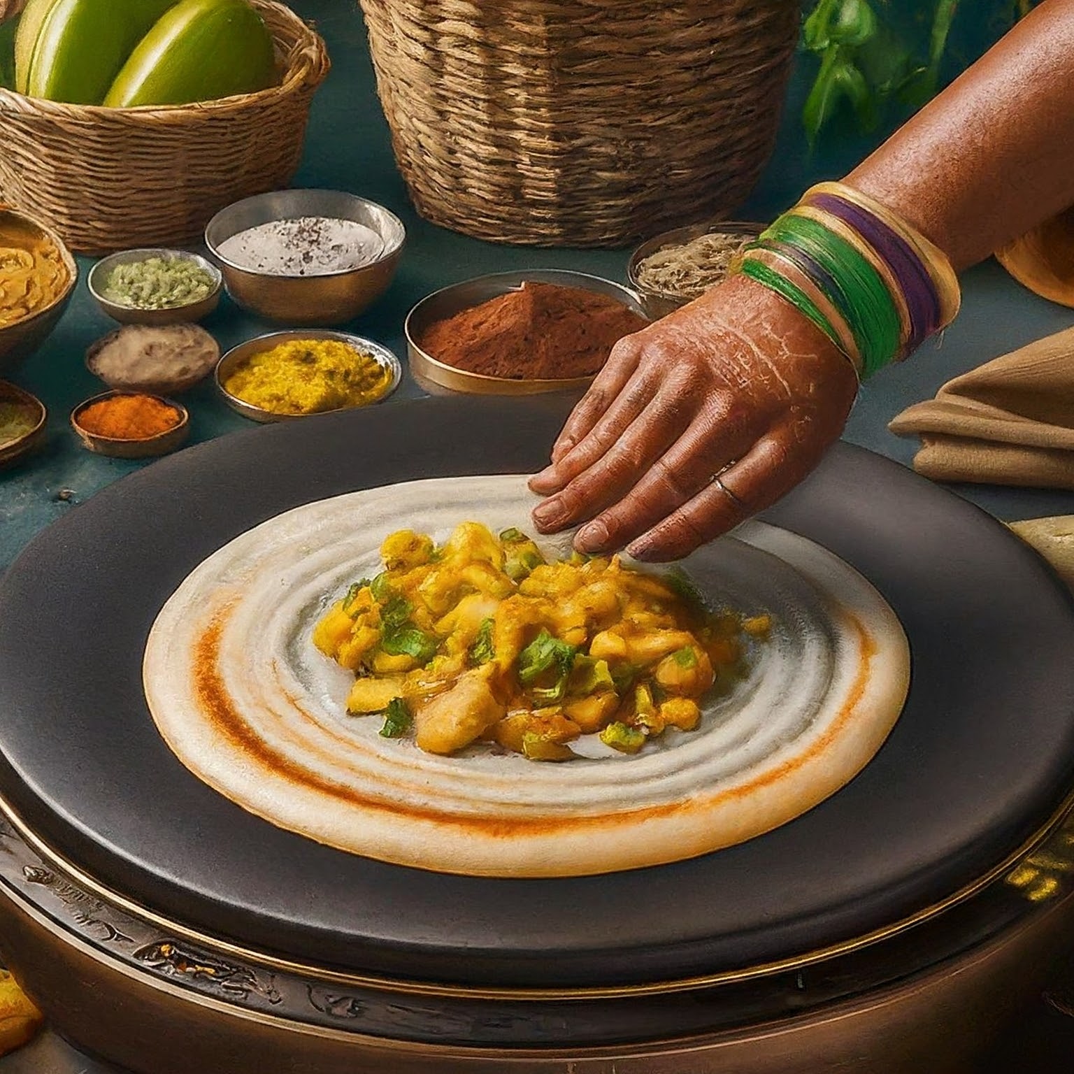 Masala Dosa: A South Indian Staple